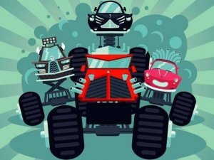 Monster Trucks Memory Match Puzzle