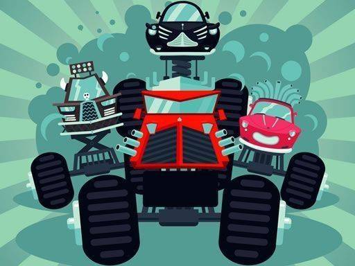 Monster Trucks Memory Match Puzzle