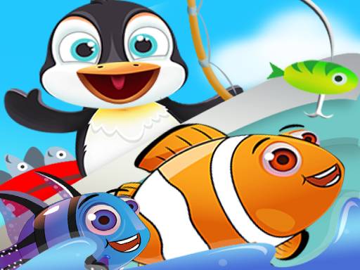 Fish Games For Kids - Trawling Penguin Fishing Game Online Arcade Game