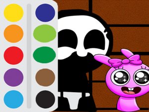 Baby Sprunki incredibox Coloring Online Art Game