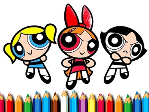 Powerpuff Girls Coloring Book Online Coloring Game