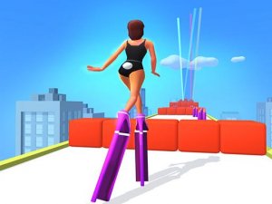 High Tower Heels Rush Run 3D - Fat Pusher High Heel Arcade Game