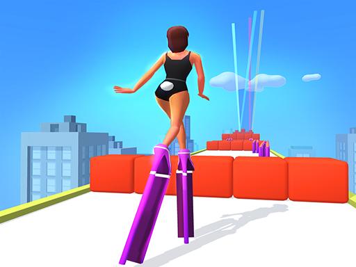 High Tower Heels Rush Run 3D - Fat Pusher High Heel Arcade Game