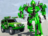 US Police Car Real Robot Transform Online Arcade Game