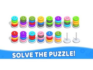 Color Hoop Stack Puzzle Game