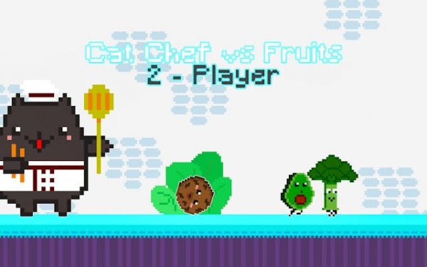 Cat Chef vs Fruits: 2 Player Co-op Adventure Game Online - Co-op Action Game